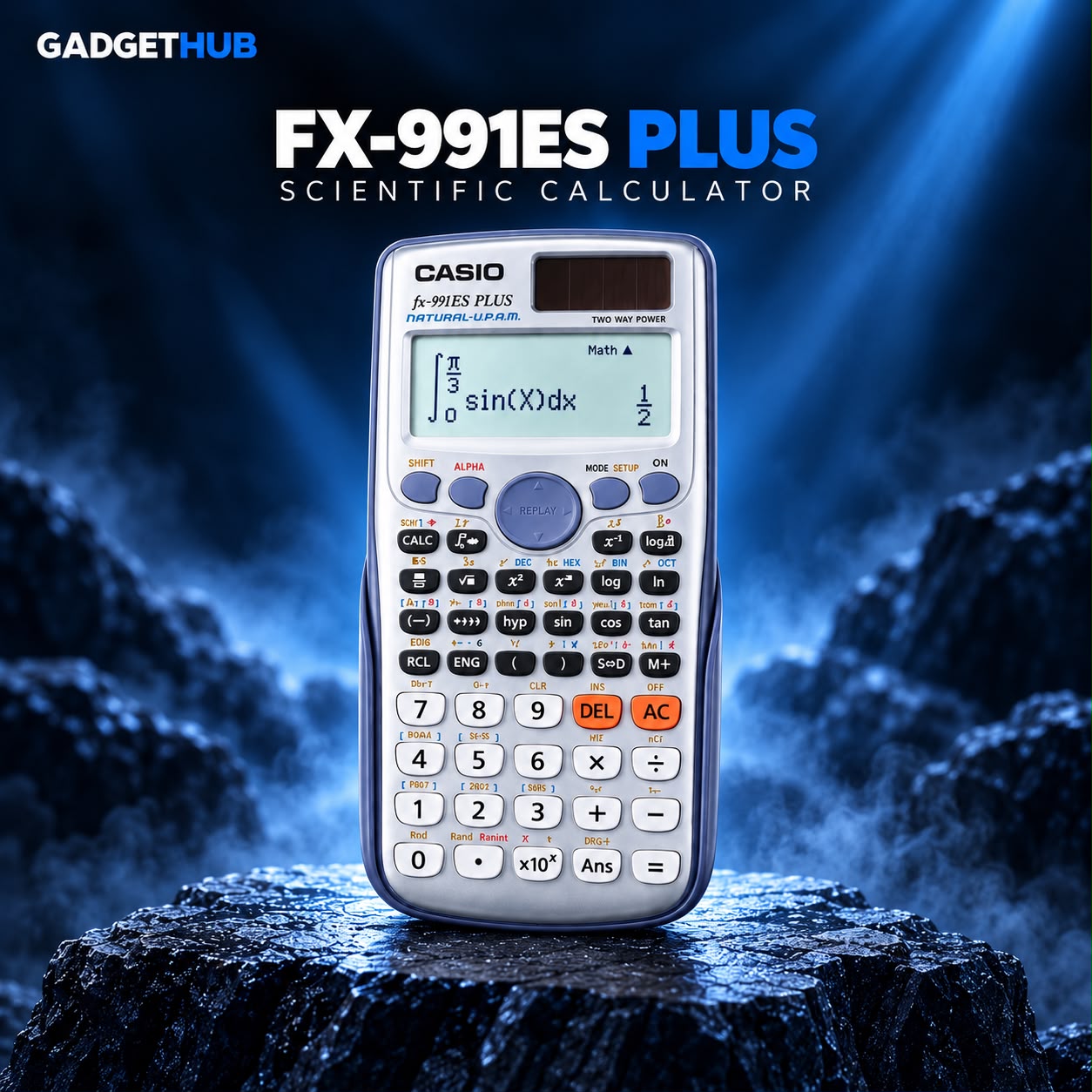 Casio fx-991ES PLUS Scientific Calculator – 417 Functions, Natural Textbook Display & Dual Power