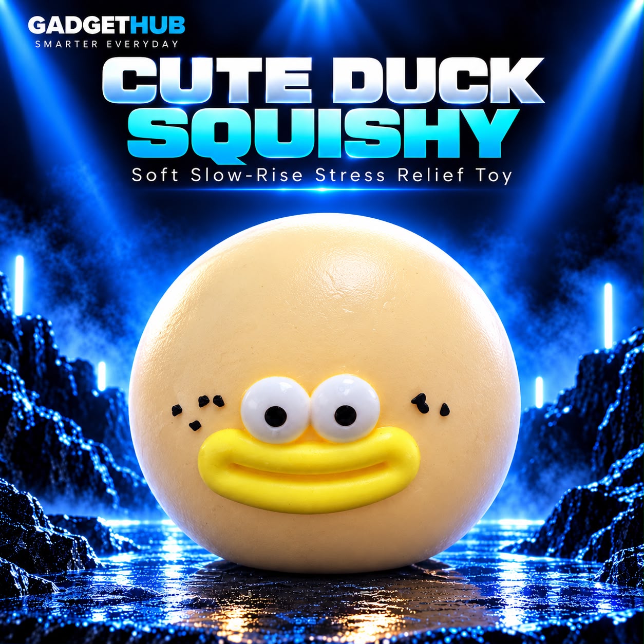 Cute Duck Squishy – Soft Slow-Rise Stress Relief Toy